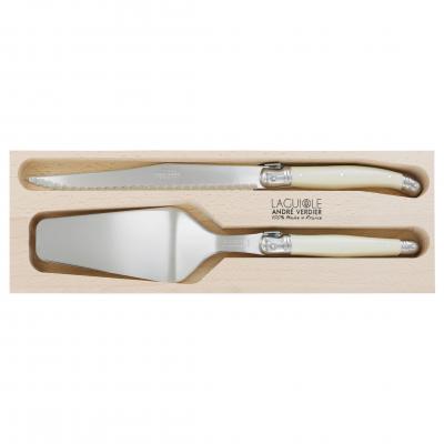 André Verdier Laguiole Debutant Ivory Pastry Set | 2 Piece