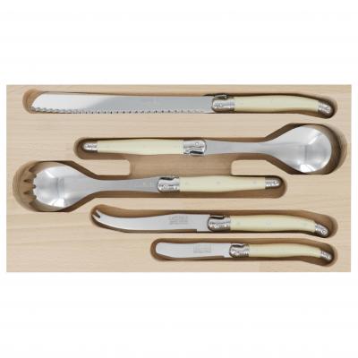 André Verdier Laguiole Debutant Ivory Host Set | 5 Piece