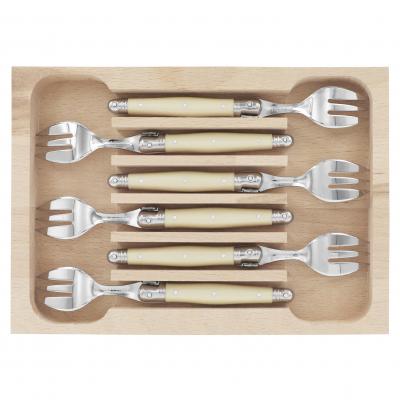 André Verdier Laguiole Debutant Ivory Cake Fork | 6 Piece