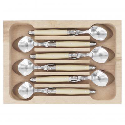 André Verdier Laguiole Debutant Ivory Coffee Spoon | 6 Piece