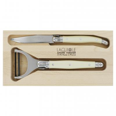 André Verdier Laguiole Debutant Ivory Preparation Set | 2 Piece