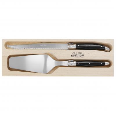 André Verdier Laguiole Debutant Black Pastry Set | 2 Piece