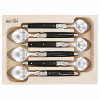 André Verdier Laguiole Debutant Black Dinner Spoon | 6 Piece