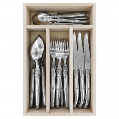 André Verdier Laguiole Debutant Inox Cutlery Set with Tray | 24 Piece