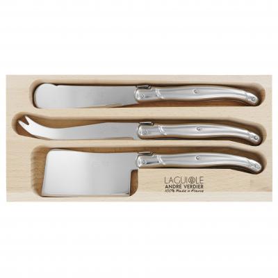 André Verdier Laguiole Debutant Inox Cheese Set with Sandwich Knife | 3 Piece