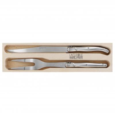 André Verdier Laguiole Debutant Inox Carving Set | 2 Piece