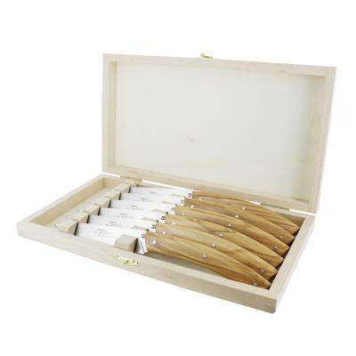 André Verdier Le Thiers Elegance Olive Wood Steak Knife | 6 Piece