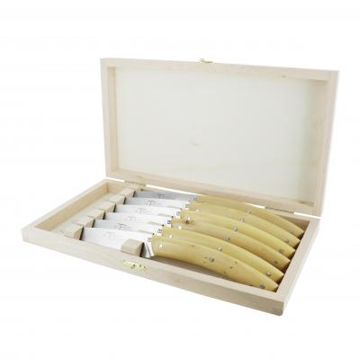 André Verdier Le Thiers Elegance Boxwood Steak Knife | 6 Piece