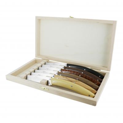 André Verdier Le Thiers Elegance Assorted Wood Steak Knife | 6 Piece