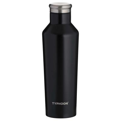 Typhoon Pure Black Bottle 500ml Stainless Steel