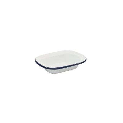 Bakemaster Enamel Rectangular Pie Dish | 16x12cm