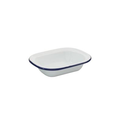 Bakemaster Enamel Rectangular Pie Dish | 18x14cm