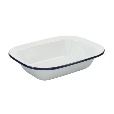 Bakemaster Enamel Rectangular Pie Dish | 28x20.5cm