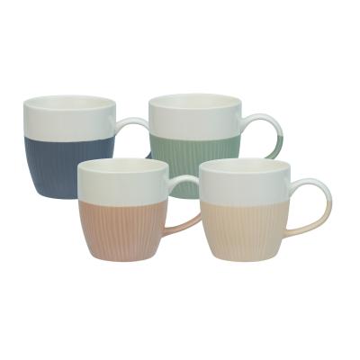 Bundanoon Coupe Mug Banded Rib 480ml | Set of 4
