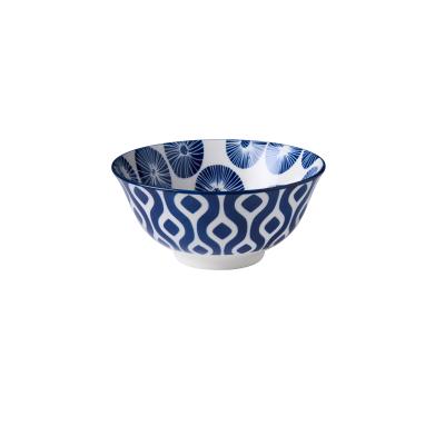 Wilkie Brothers Glazed Porcelain Bowl 15cm | Blue Dots