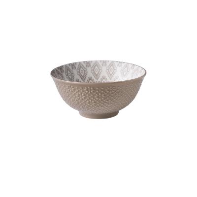Wilkie Brothers Glazed Porcelain Bowl 15cm | Monochrome Tile