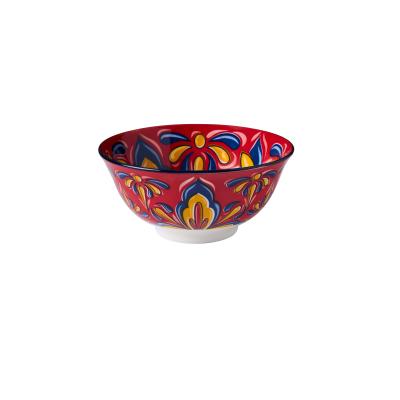 Wilkie Brothers Glazed Porcelain Bowl 15cm | Fiesta Red