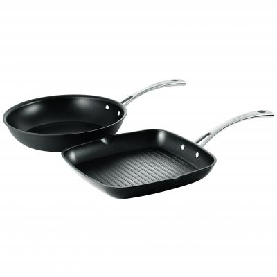 CUISINART 28cm Grill Pan & 26cm Fry Pan set