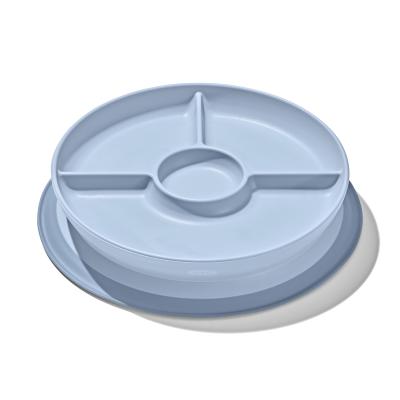 Oxo Tot Stick & Stay Kids Suction Divided Plate | Dusk