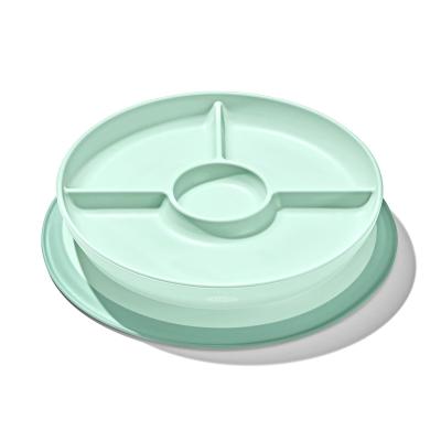 Oxo Tot Stick & Stay Kids Suction Divided Plate | Opal