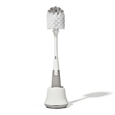 Oxo Tot Bottle Brush with Detail Cleaner & Stand | Pebble
