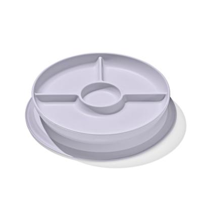 Oxo Tot Stick & Stay Kids Suction Divided Plate | Lilac