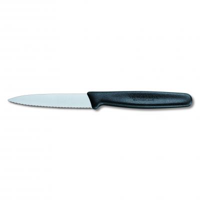 Victorinox Paring Knife Pointed Wavy Blade 8cm | Black