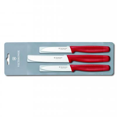 Victorinox Paring Knife 3 Piece Set | Red