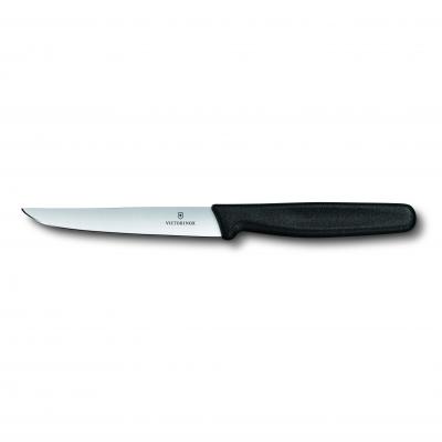 Victorinox Steak Knife Pointed Tip Smooth Edge 11cm | Black