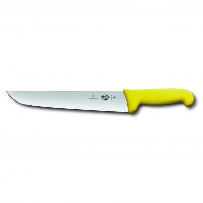 Victorinox Butchers Knife Straight Back Blade Fibrox 20cm | Yellow