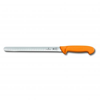 Victorinox Swibo Salmon Knife Fluted Flexible Blade 25cm | Yellow