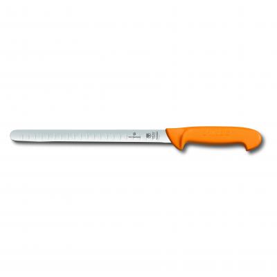 Victorinox Swibo Salmon Knife,30cm Fluted Flexible Blade - Yellow