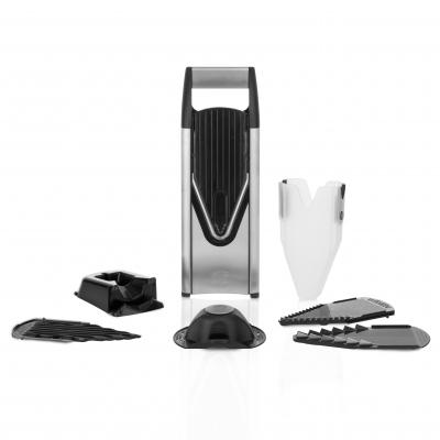 Borner Power Slicer V6 Pro Set + Docking Set | Black Stainless Steel 