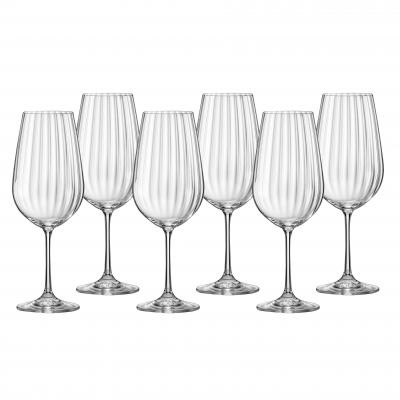 Bohemia Waterfall Wine Glasses 550ml | Set of 6