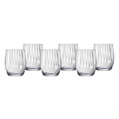 Bohemia Waterfall Old Fashion Tumbler Glasses 300ml | Set of 6