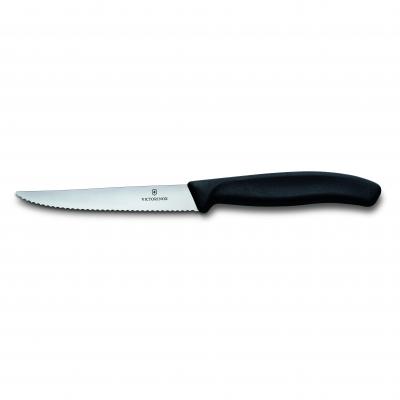 Victorinox Professional Steak Knife Wavy Edge Pointed | Black