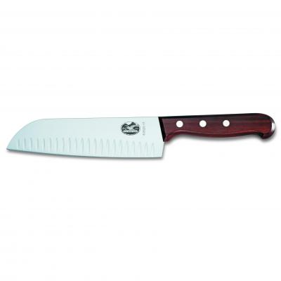 Victorinox Santoku Knife with Fluted Edge 17cm | Rosewood Handle