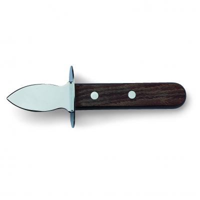 Victorinox Oyster Knife with Hand Guard , Brown Wood Handle