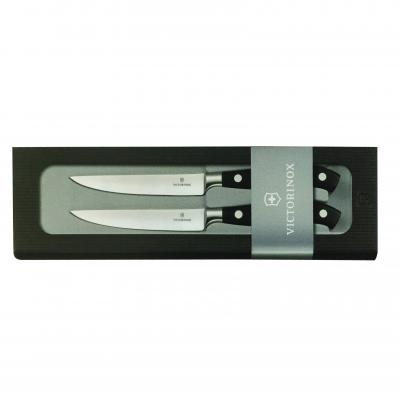 Victorinox Forged Steak Knife Set, 2 pc, Plain Edge, Gift Boxed