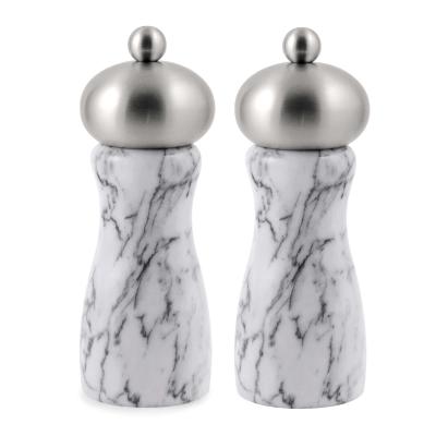 Swissmar Arctic White Marble Salt Pepper Mill Set 15cm