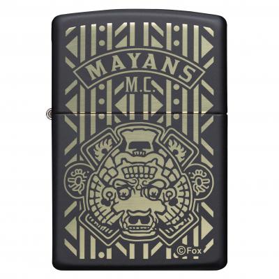Zippo Black Matte Mayans MC Lighter
