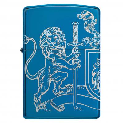 Zippo High Polish Blue Lion And Sword Lighter
