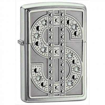 ZIPPO Swarvoski High Polished Chrome Lighter
