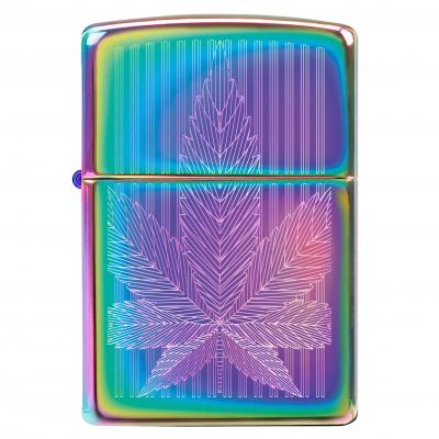 Zippo Cannabis Leaf Design Multi Color