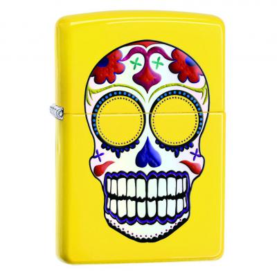 ZIPPO Skull Lemon Yellow Lighter