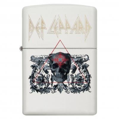 Zippo Def Leppard White Matte