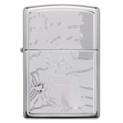 Zippo Farm High Polish Chrome