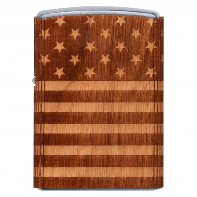 Zippo Woodchuck Flag Cherry Emblem