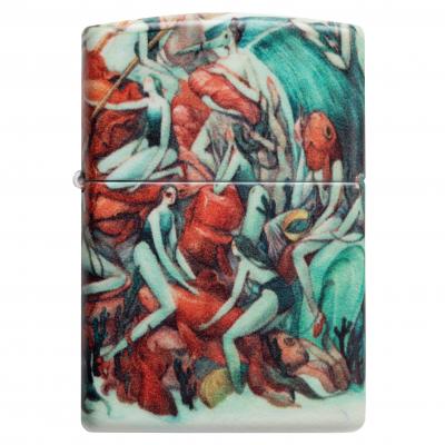 Zippo Thought Slaughter White Matte 540 Color