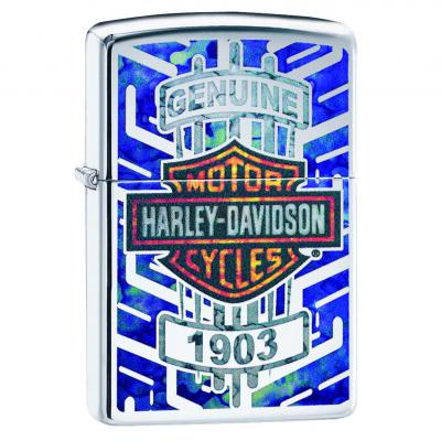 Zippo Harley Davidson-High Polish Chrome Lighter